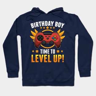 Birthday Boy Time To Level Up Funny Gamer Gift Hoodie